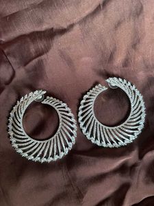 Stunning CZ Hoop Earrings