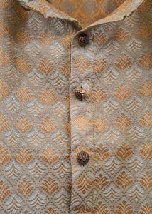 Men's Jacquard Kurta pista  green colour