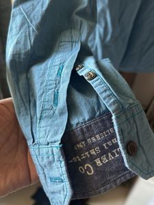 Light Blue S Oliver Button-Up Shirt
