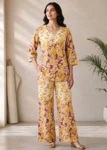Floral Print Kurta Set