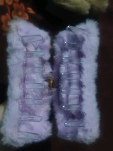 Faux Fur Claw Clips - Pack of 2