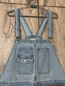 Distressed Denim Overalls