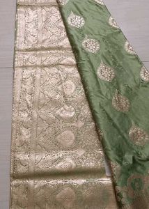 Elegant Green Banarasi Silk Saree