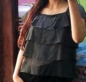 Ruffle Polka Dot Top