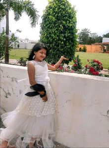 Beautiful White Dress😍For 10-12yrs Old Girl😍