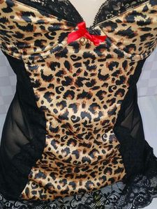 (700)Leopard Print Lingerie