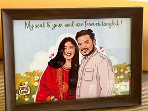 Acrylic Color Couple Painting