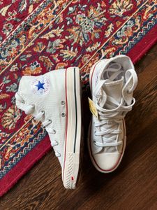 Classic White Converse High Tops
