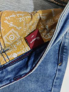 Men's Blue Washed 40 size Denim Jeans