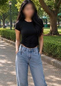 Solid Black Fitted Top