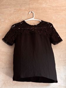 Elegant Black Lace Top