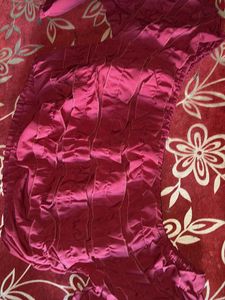 Maroon Ruffled Blouse