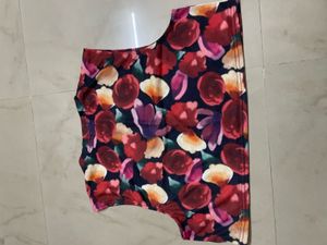 Floral Print Cropped Tank Top