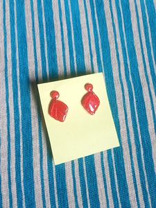 Red Dangle Earrings