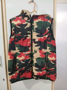 Camouflage Padded Vest jacket