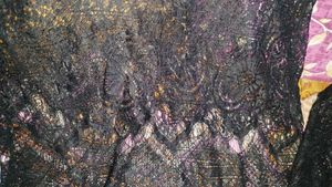 beautiful whole net lace top