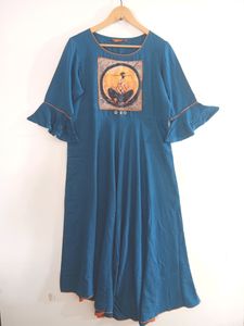 Green Basic Kurta (Women)