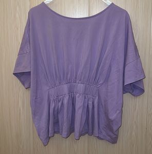 Lilac Oversized Batwing T-Shirt