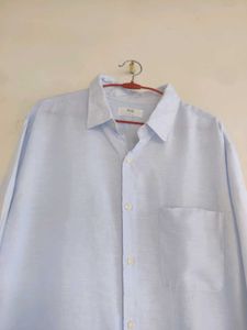 Light Blue Classic Fit Button-Up Shirt