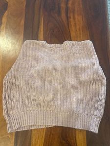 Kids Beige Knit Sweater - Size 4