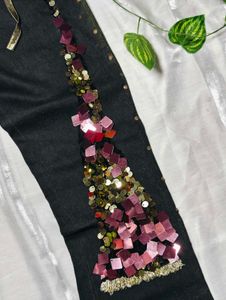 Sparkly Flared Jeans