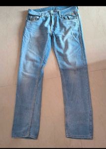 Men's Light Wash Denim Jeans