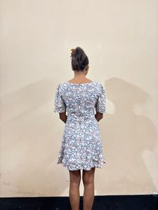 Floral Print A-Line Mini Dress