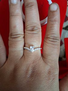 Heart Shaped Ring with Stones