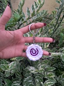 Crochet Fishcake Keychain