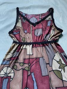 Abstract Print Sleeveless top