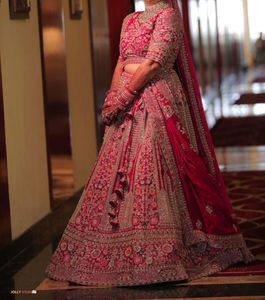 Stunning Red Bridal Lehenga