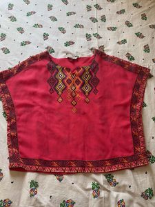 Vibrant Ethnic Kaftan Top