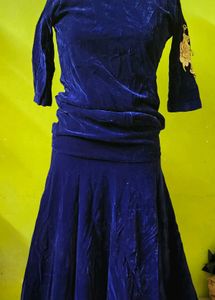 Elegant Navy Blue Gown