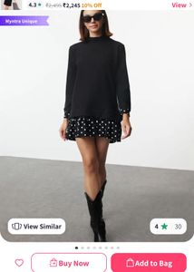 Trendyol Black Mini Dress