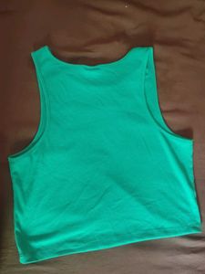 Green Jamaica Graphic Tank Top