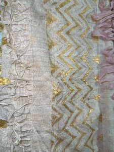 Elegant Dupattas with Gold Print …. COMBO OF 3 🗯️