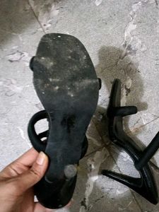 Sneak-a-peak dual strap stilleto heels