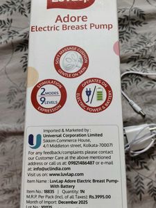 LuvLap Adore Electric Breast Pump