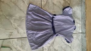 Vintage Striped Dress with Peter Pan Collar