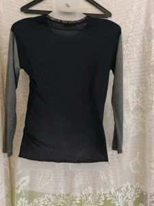 ZARA Unique Graphic Print Long Sleeve Top