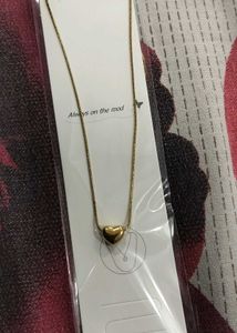 Anti Tarnish Gold Heart Necklace