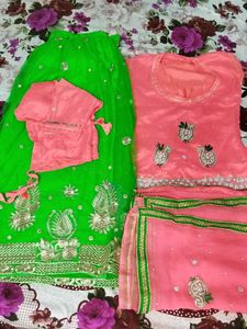 Green Lehenga Choli Set