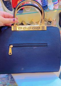 Elegant Two-Tone Handbag