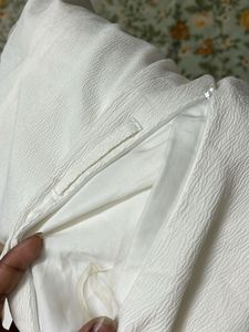 Chic White Puff Sleeve Dress