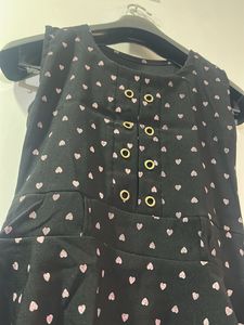 Cute Heart Print Dress
