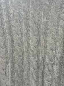 Blue Cable Knit Turtleneck Sweater (New)