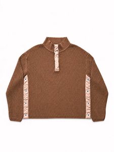 RIBBED KNIT SWEATER.