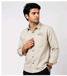 Stylish Men's Beige Shirt