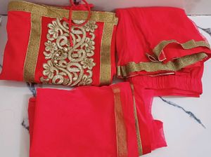 Pink embroidered kurta set