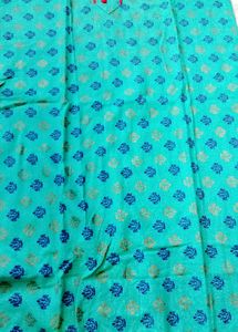Block Printed Kurta with Red Trim